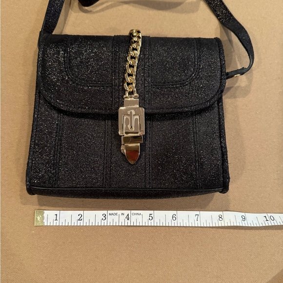 Milly Black Metallic Mini Shoulder Bag - Picture 9 of 11